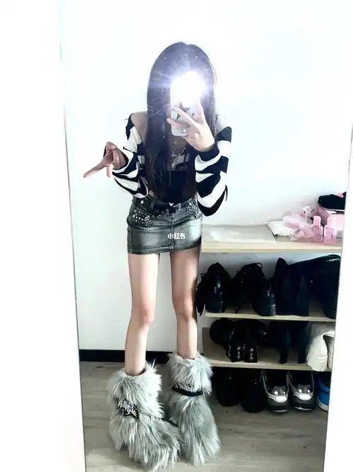 论毛毛靴的三种穿法