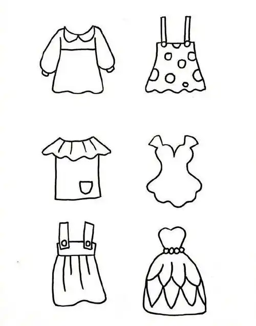儿童简笔画衣服 儿童简笔画衣服图片