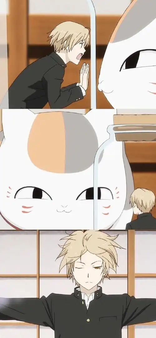 多彩壁纸543期|夏目友人帐卡通三格拼接壁纸