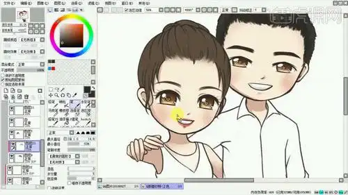 肖像照片用ps怎么做成卡通的