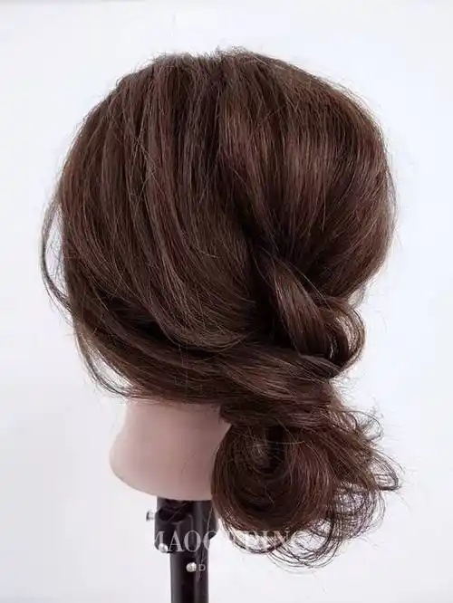 低调优雅的蓬松低盘发,让你美得很高级!