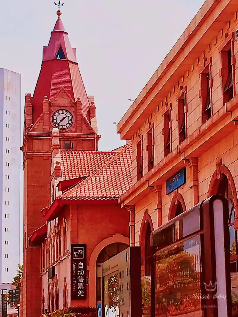 发库存照片#国内最美的火车站之一(青岛火车站)#火车站 # - 抖音