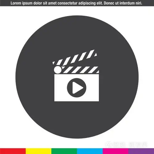 电影视频播放矢量图标