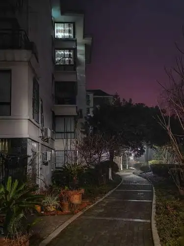 2019年小年夜小区夜景