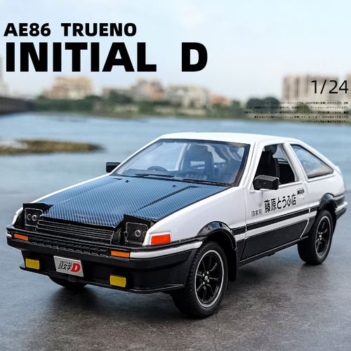 仿真丰田ae-86头文字合金车模型1:24儿童声光音效儿童礼盒装批发