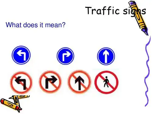 traffic signs what does it mean?