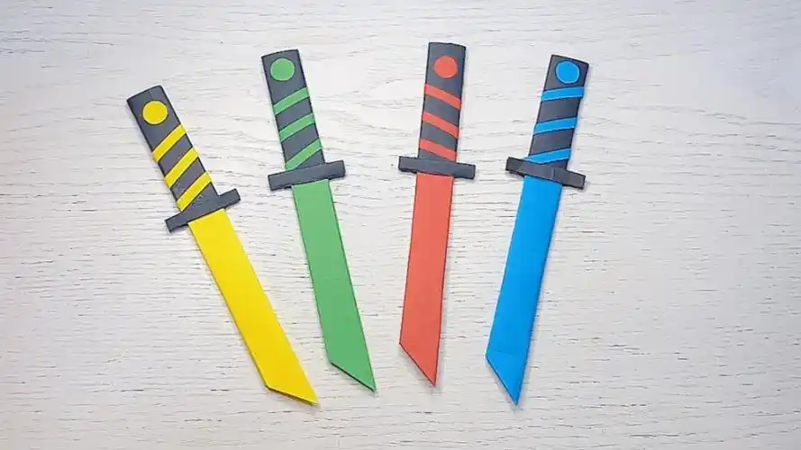 锋利匕首折纸教程