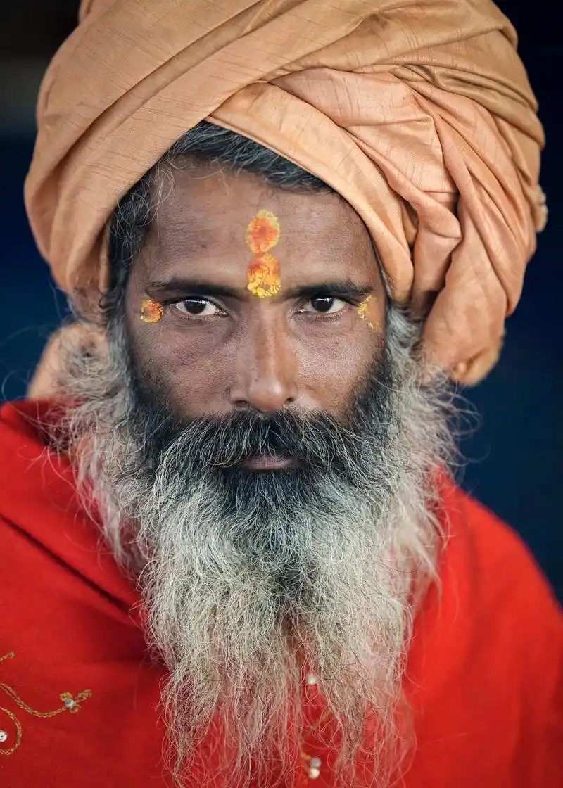 印度最大宗教盛会大壶节上的苦行僧