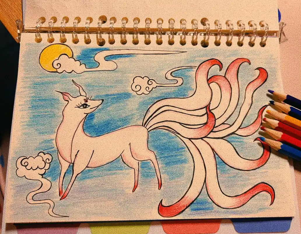 九尾狐的形象,最早出自《山海经》.