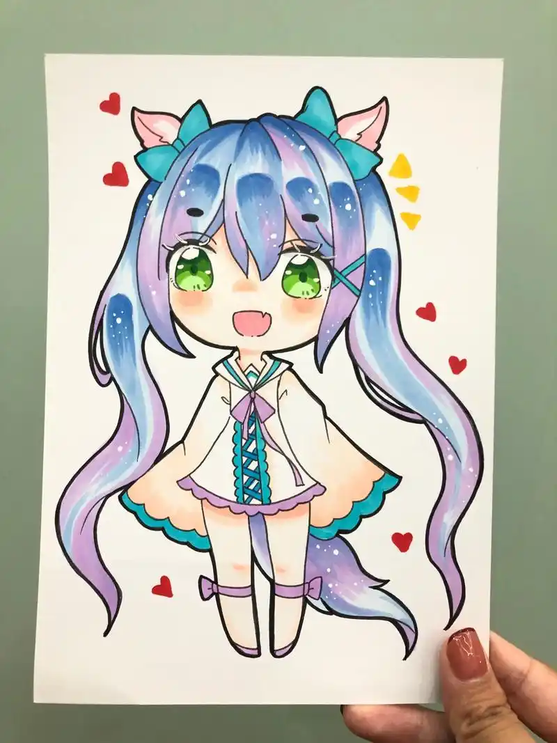 第71幅|初级动漫人物(附步骤图)q版|动漫素材|动漫|动漫 - 抖音