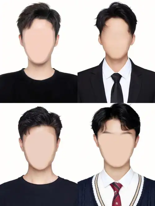 后期修图  #ps证件照  #韩系证件照  #修图  #男生证件照模板