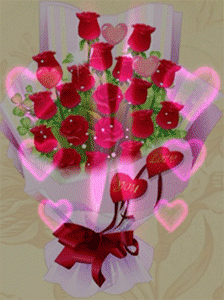 鲜花送花蝴蝶求爱gif动图_动态图_表情包下载_soogif