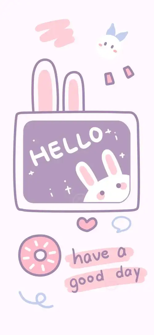 紫色系可爱壁纸一只奶糖鼠