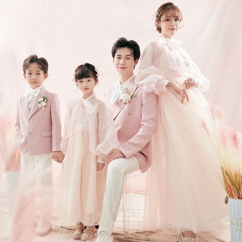 儿童摄影服装影楼主题摄影服全家福亲子一家四口拍照纪念婚纱礼服
