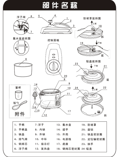东菱电器电压力锅说明书 xb40d-80s说明书