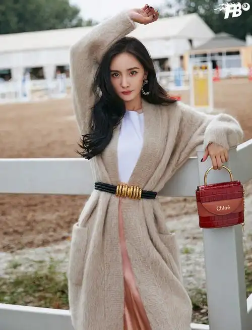 杨幂毛衣慵懒时尚写真图片