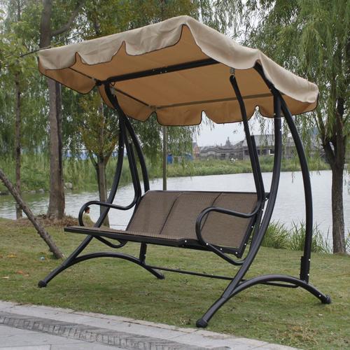 户外秋千摇椅庭院阳台别墅铁艺吊椅家用室外成人儿童双人三人吊椅