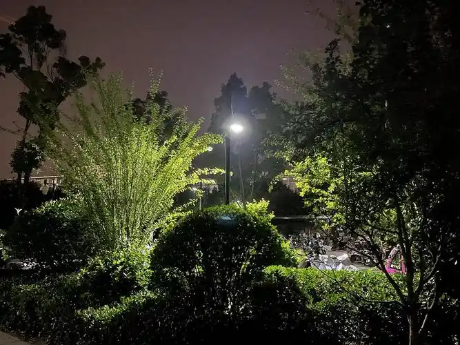 小区夜景很美丽