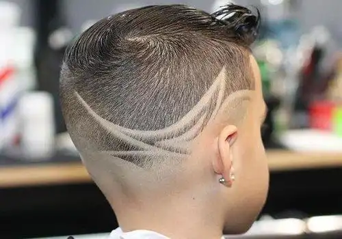 儿童发型出了雕刻图案大全了不是每个造型师都能做好刻痕发型