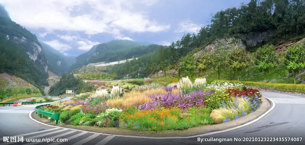 道路交叉口花境景观设计