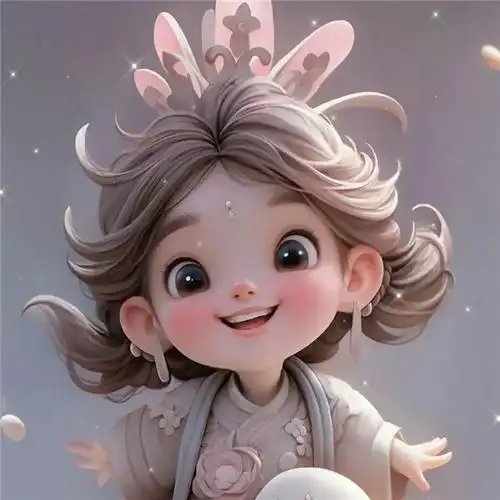 开心快乐治愈可爱动漫女生头像图片