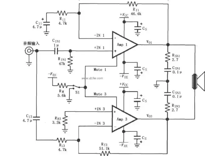 由lm4781内部两个放大器-防盗报警电路图-电子产品世界
