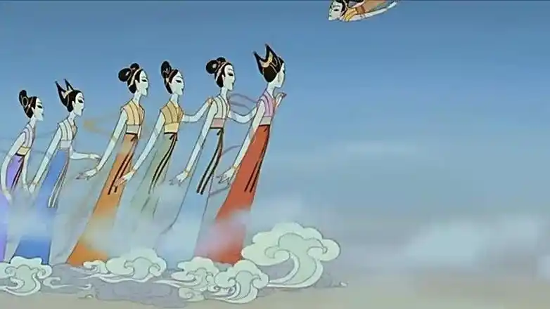 经典国产动画片大闹天宫,七仙女去摘蟠桃惹怒悟空,后果很严重啊