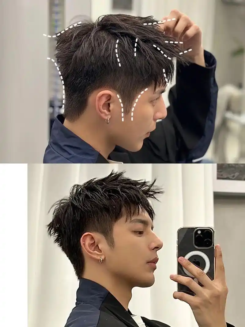 男生夏季发型.前刺/凌乱 发型 它的简洁和时尚使其成为许多男 - 抖音