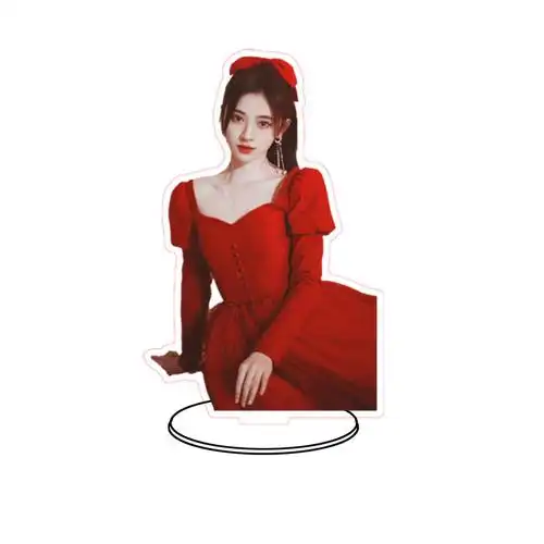 鞠婧祎立牌桌面亚克力站牌应援物同款周边人形立牌透明边学生礼物8号