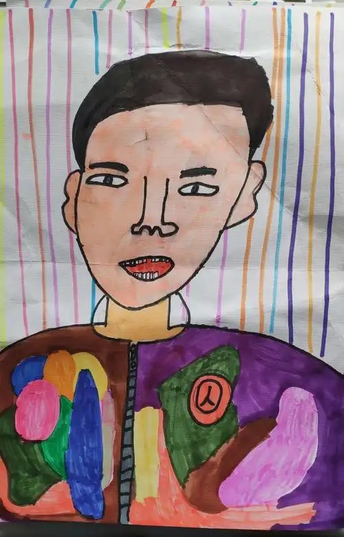 一(7)班《自画像》优秀作品