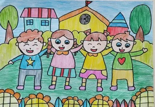 少儿书画作品-我的好朋友/儿童书画作品我的好朋友欣赏_中国少儿美术