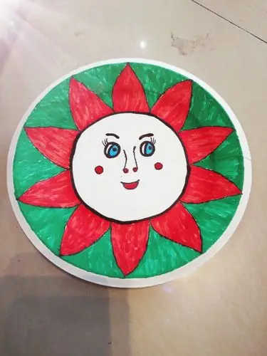 北关小学2018年庆六一艺术节之盘子画一五班作品留念