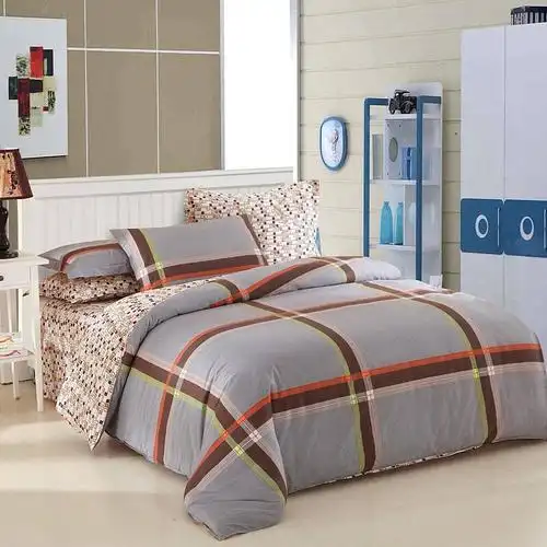 杉杉firs 床品家纺 高支高密全棉斜纹双人四件套 北欧情调 1.