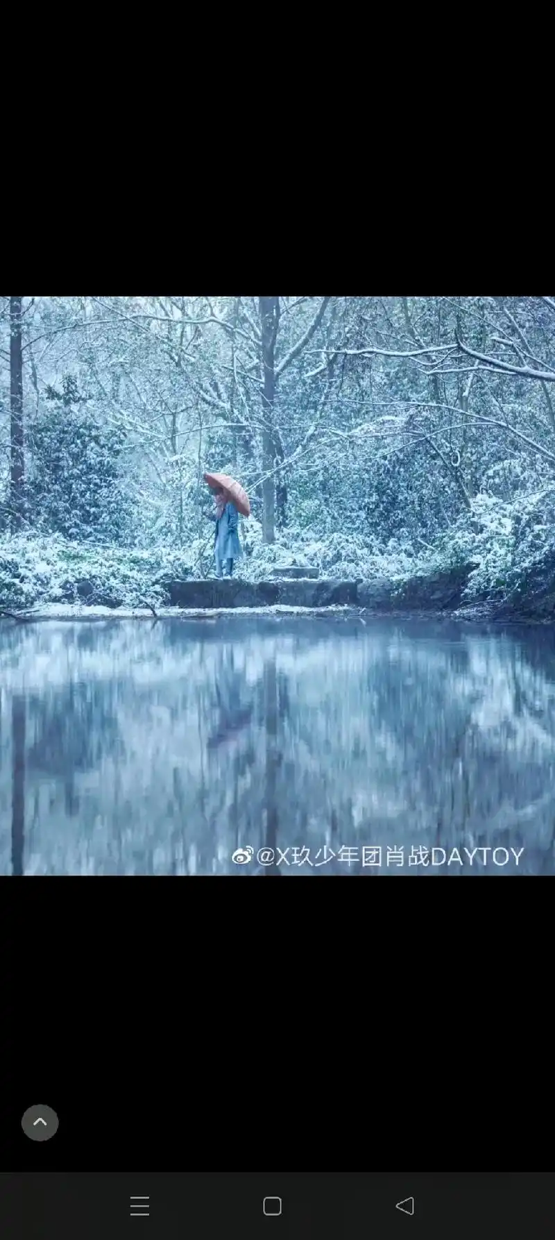 你们觉得肖战的雪景竹林照片好看吗评论区告诉我
