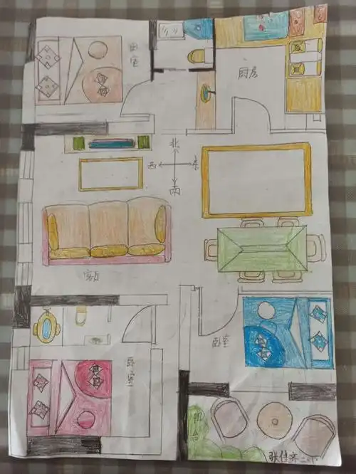 我的平面世界——二年级数学活动"绘制平面图"