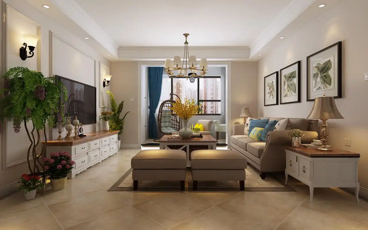 剑桥府邸125平三室两厅简美装修效果图