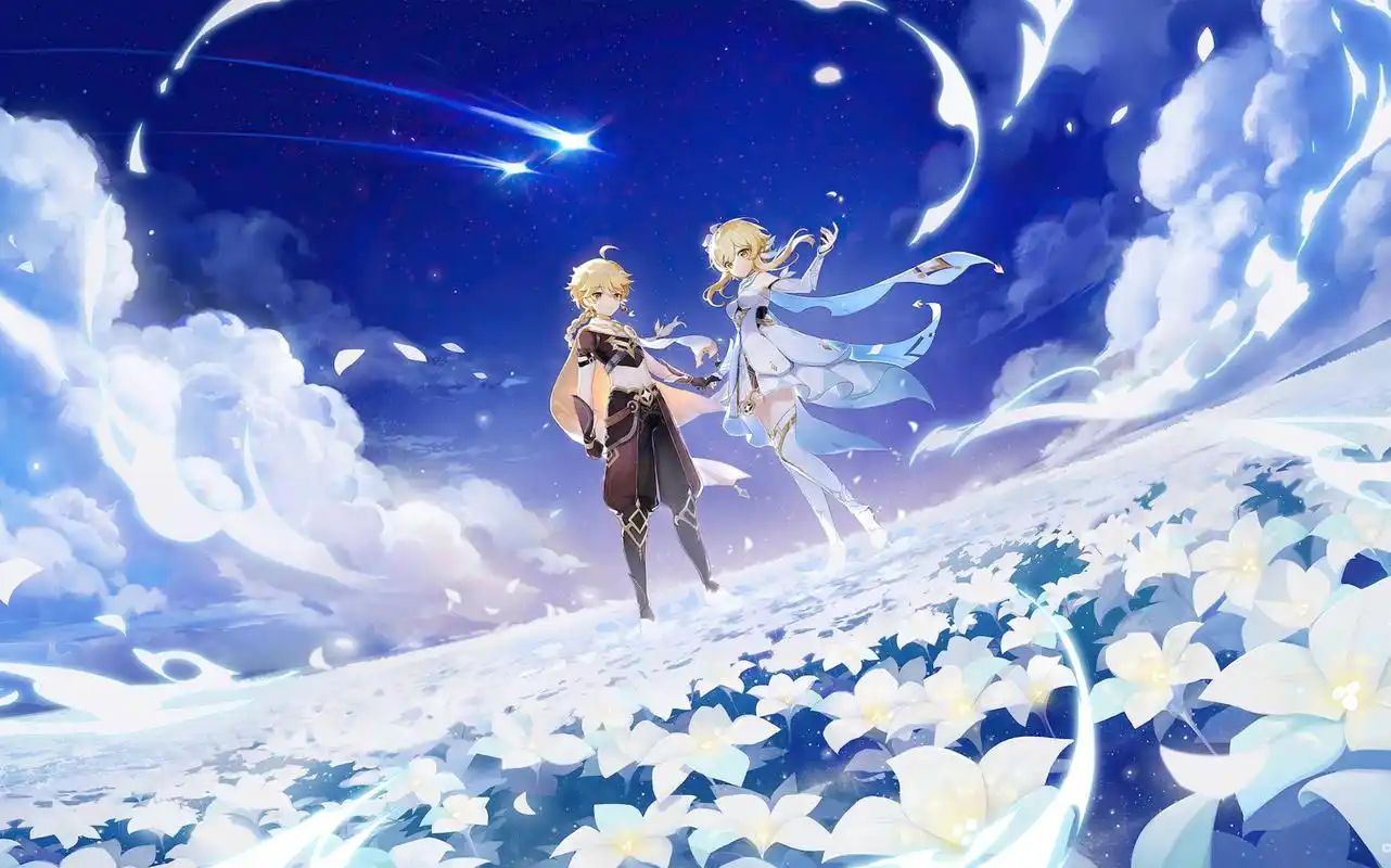 原神空荧混剪|"深渊淹没神座,空中荧火长存"