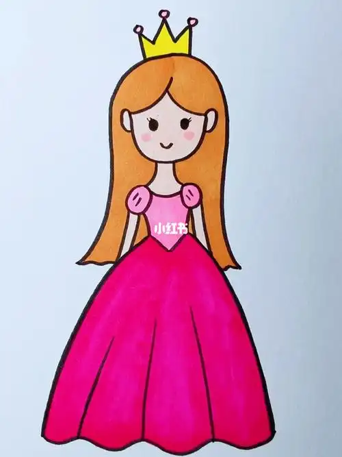 小公主简笔画
