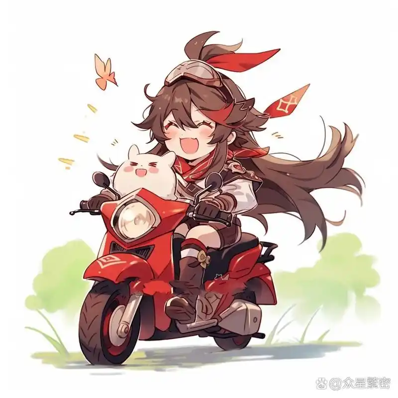 原神头像 | q版·多角色9315 旅行者,要不要骑我的单车去兜兜风呀