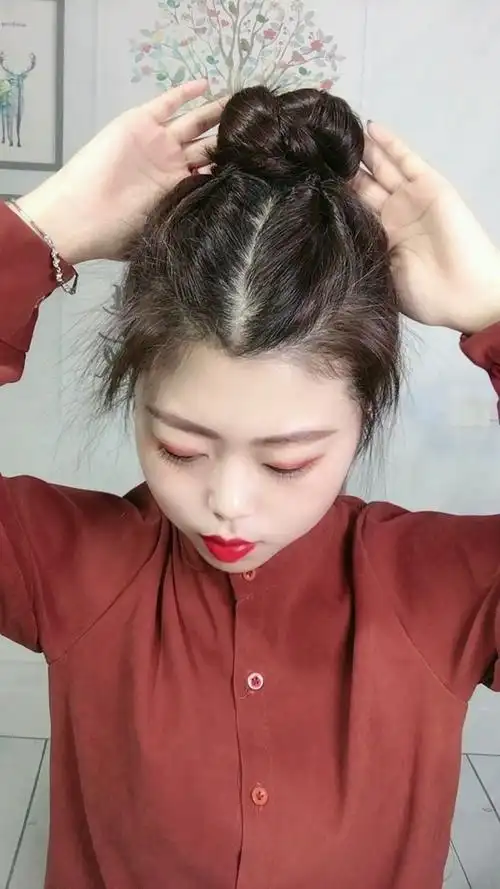 碎发多这样扎丸子头