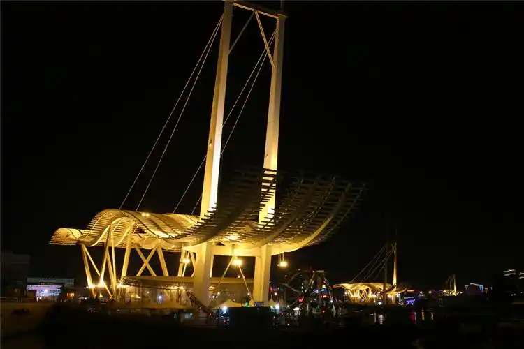 天津塘沽外滩夜景