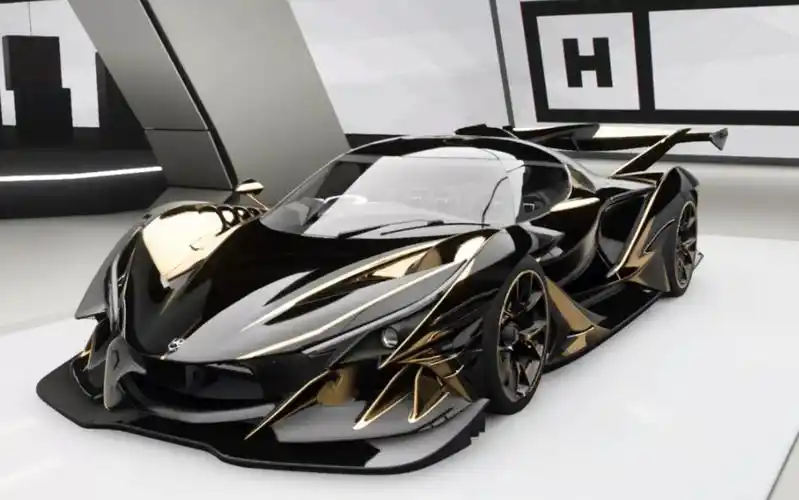 极限竞速地平线4超帅太阳神阿波罗黑金涂装完成