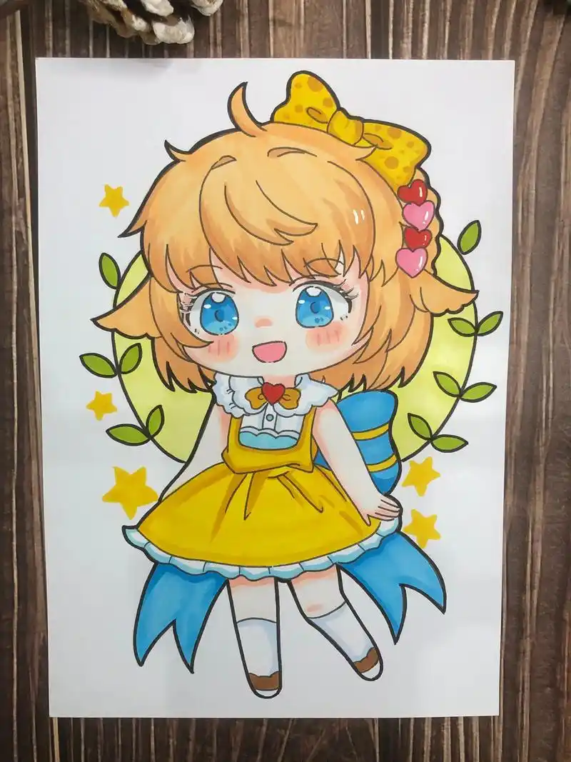 第63幅|初级动漫女生人物(附线稿)临摹标明出处动漫素材| - 抖音