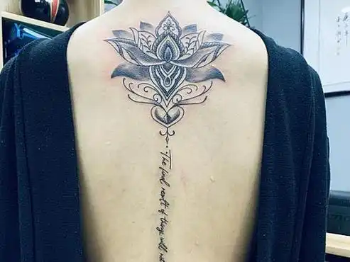 脊柱纹身#梵花纹身#吴江酷客纹身