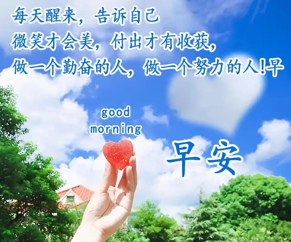 早上好唯美图片朋友圈早安精致短句特别漂亮的早上好动态图
