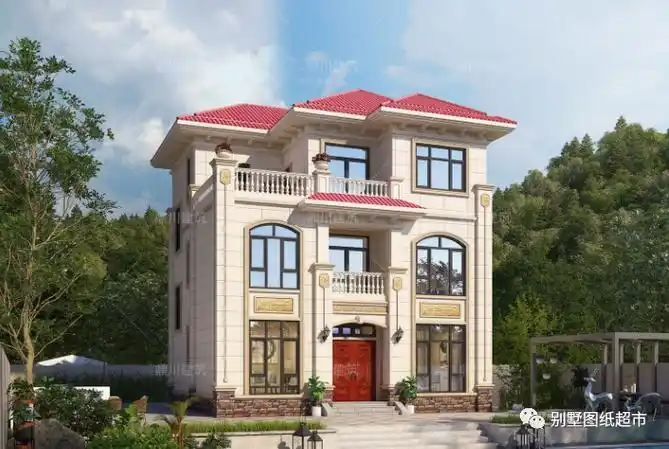 8套三层农村别墅大气美观实用造价适中都是很受欢迎的款式