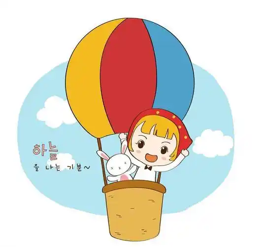 热气球简笔画 热气球简笔画带颜色