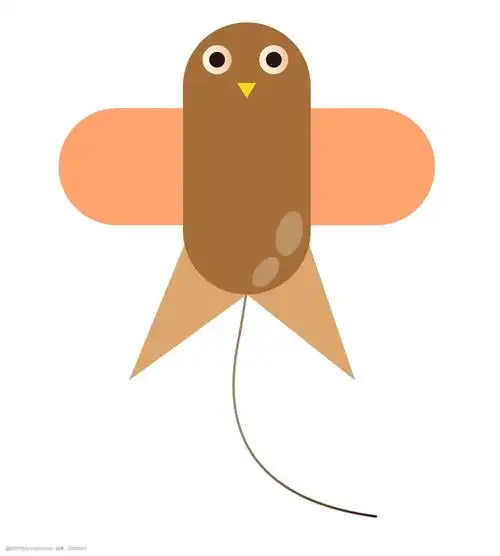 卡通彩色动物风筝