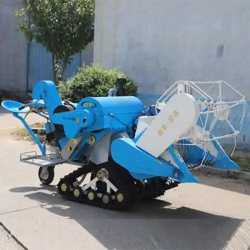 小型农用收获机械全喂入式水稻小麦收割脱粒机