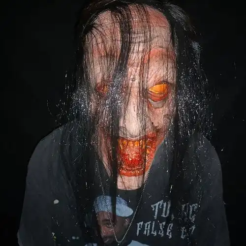 万圣节恐怖面具鬼节鬼脸头套吓人搞怪鬼脸恶魔鬼屋派对装扮道具 单眼